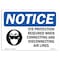 Signmission OSHA, Eye Protection Required When With Symbol, 14in X 10in Rigid Plastic, OS-NS-P-1014-L-12355 OS-NS-P-1014-L-12355 - alternate 1